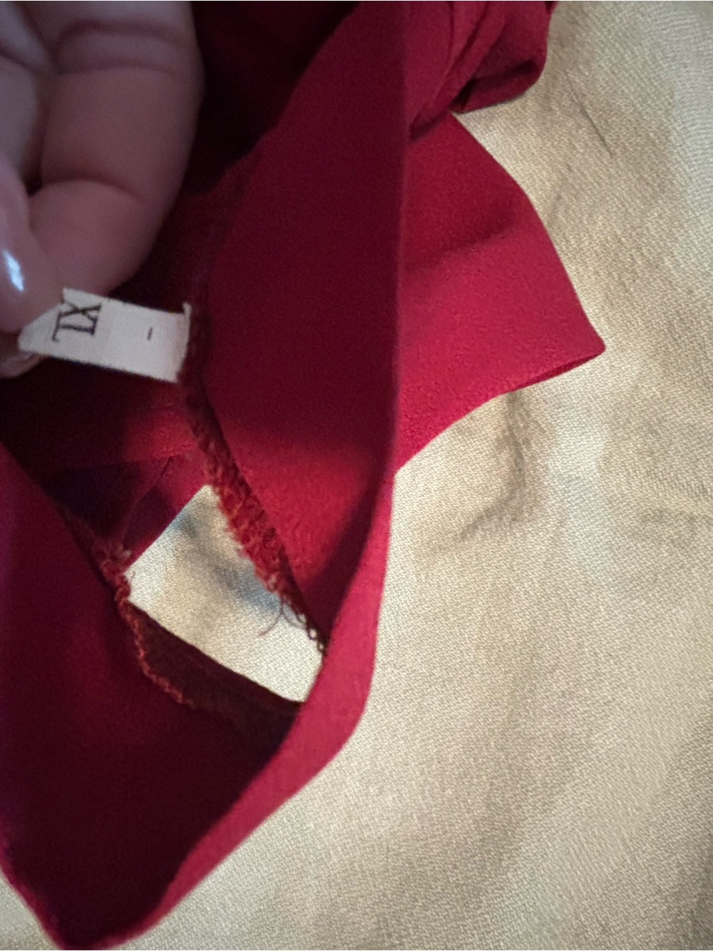 Red Halter Drawstring Dress - Picture 4 of 4